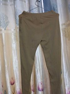 Women  Pancil Pant  Golden