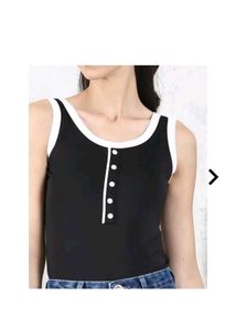 Stylish Black & White Tank Top