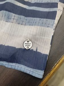 Point Zero Striped Tie-Front Blouse