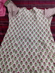 Floral Print Kurtz In Cotton