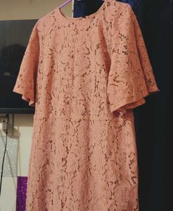 Elegant Lace Midi Dress For Girls And Women