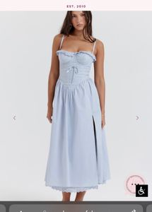 House Of CB Jamie Soft Blue Midi Dress