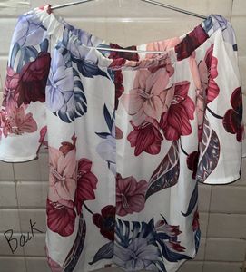 White Floral Top