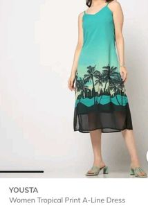 Tropical Print Sundress