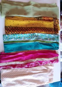 4 Beautiful Art Silk Dupatas Loo Fantastic Free D