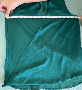 Bottle Green Sleeveless Top