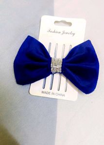 Blue Hair Bow