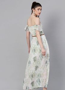 Floral Off-Shoulder Maxi Dress