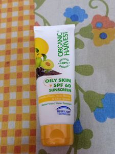 Organic Harvest Oily Skin SPF 60 Sunscreen