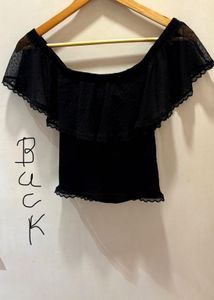 H&amp;M Beautiful Black Lace  Top
