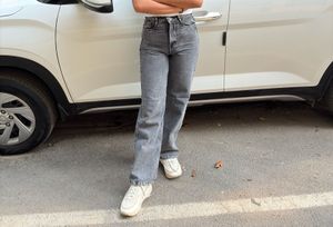 Grey brown blueStraight Leg Jeans