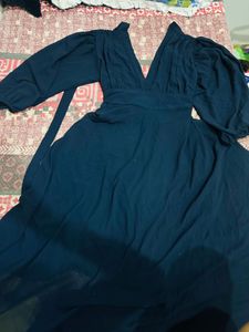 Elegant Navy Maxi Dress