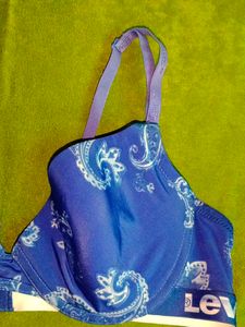 Levi&#39;s Blue Paisley Print Bra