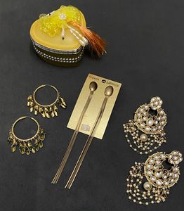 Earrings Set With Jewellery Box