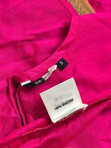 Bronz Women's Magenta Jacquard Kurta