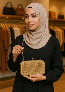 Embroidered Clutch Bag