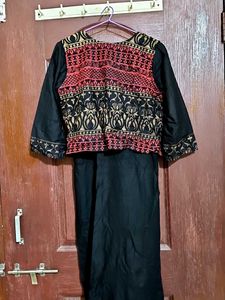 Black Kurta With Jacket