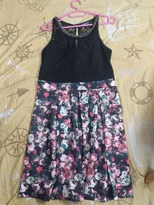 Short Netted Black Dress