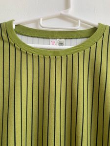 Olive Green Lined Tshirt