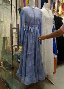 Beautiful lace and georgette gown.