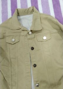Beige Denim Jacket