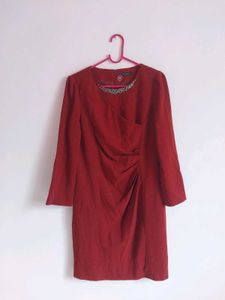 Chic Black Mini  And Cherry Red Dress