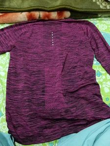 Nike Purple Long Sleeve Top