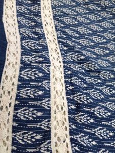 Boho Blue Print Short Kurti