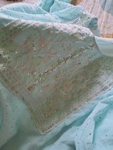 💙Light Blue Sequenced Kurti💙