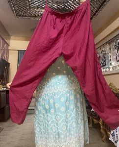 Pure Soft Cotton Floral Print Kurta N Pant