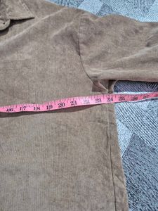 Made in Korea Corduroy Brown Shirt
