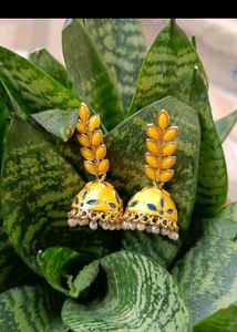 Yellow Jhumka
