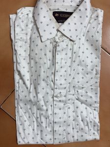 Patterned Cobb White Shirt