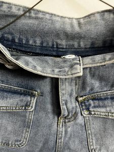 Belted Denim High Waist