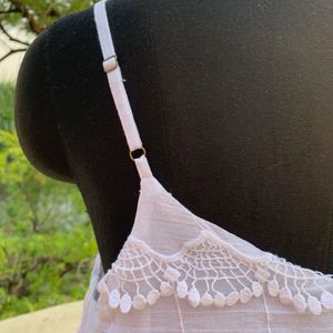 Peacock Embroidery Camisole with Lining