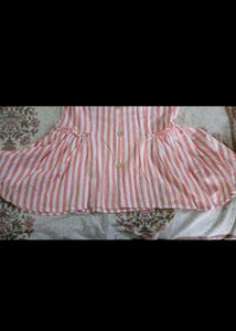 Striped Button-Down Top