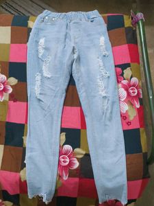 Ripped Light Wash Jeans