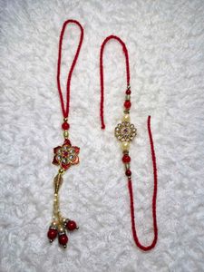 Beautiful Kundan Rakhi For Couple