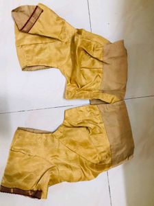 Orange georgette saree with blouse