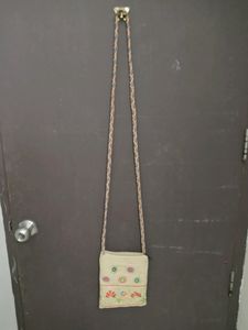 Handcrafted Mirror Work Embroidered Sling Bag
