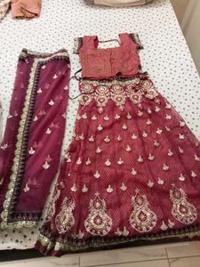 Elegant Maroon Lehenga Choli Set