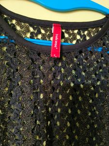 Black Net Top