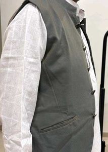 Ethnic : olive green Waistcoat