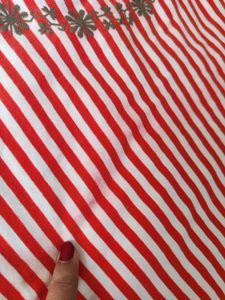 STRIPED FLORAL TSHIRT FOR WOMEN