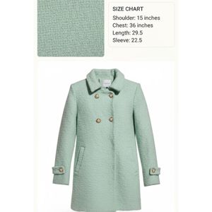 Mint Green Wool Coat
