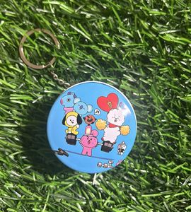 BTS tin Box Keychains