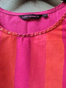 Pink &amp; Orange Beautiful Kurti