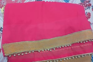 Georgette Pink Saree