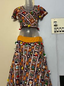 Embroidered Lehenga Choli Duppatta Set