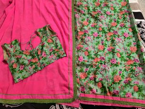 Floral Print Saree